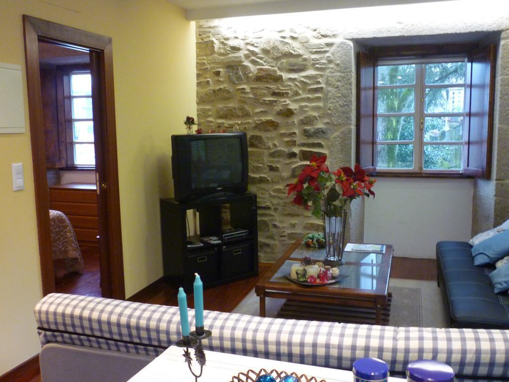 Apartamento Transito De Entrerruas Santiago de Compostela Rom bilde